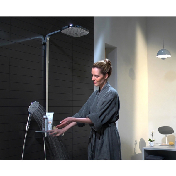 Душевая стойка Hansgrohe Raindance Select E 300 3 jet Showerpipe 27127400 хром/белый